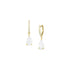 Dominique Cohen pear cut diamond drop earring on diamond huggie hoop <span class='visuallyhidden'>Call, text 323-404-2959 for shopping help.</span>
